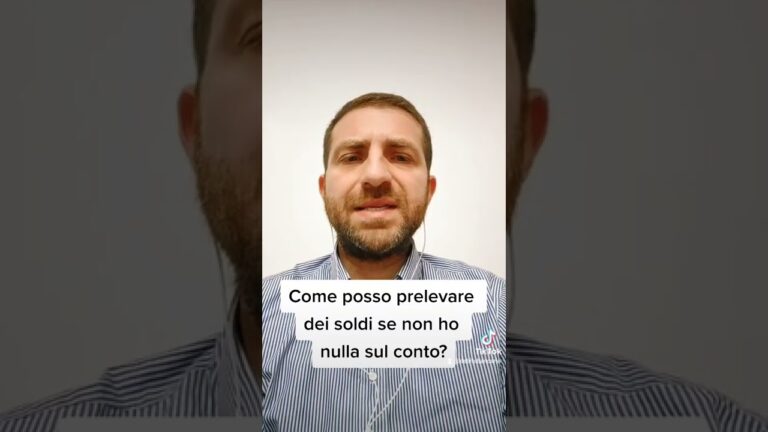 Posso prelevare senza soldi sul conto?