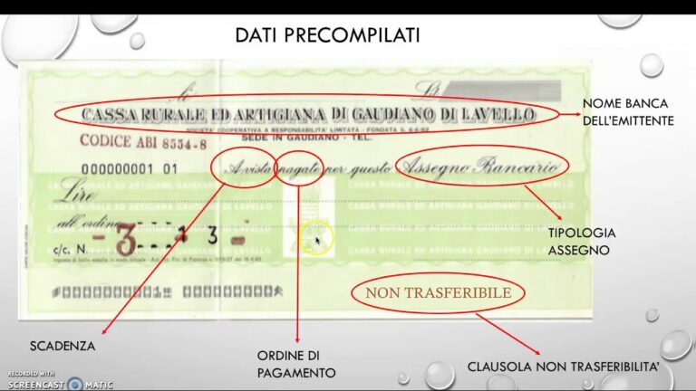 L’Assegno Non Trasferibile: La Firma Sul Retro &Egrave; Obbligatoria