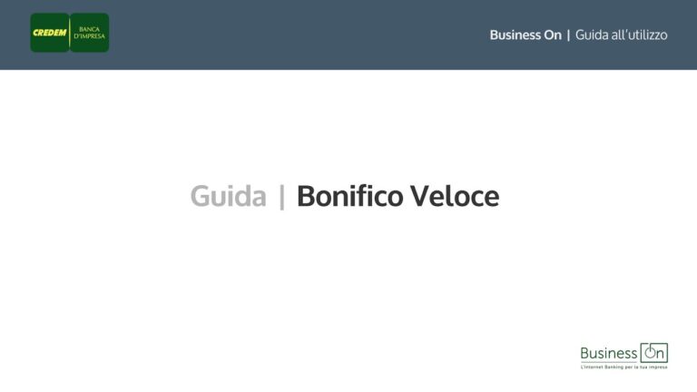 Bonifico Istantaneo Credem: Vantaggi e Procedure