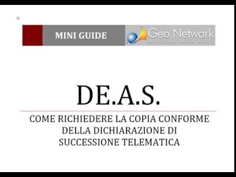 Richiesta copia conforme successione in formato cartaceo