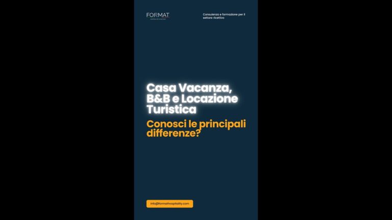 Differenze tra Casa Vacanze e Bed and Breakfast: Guida Completa