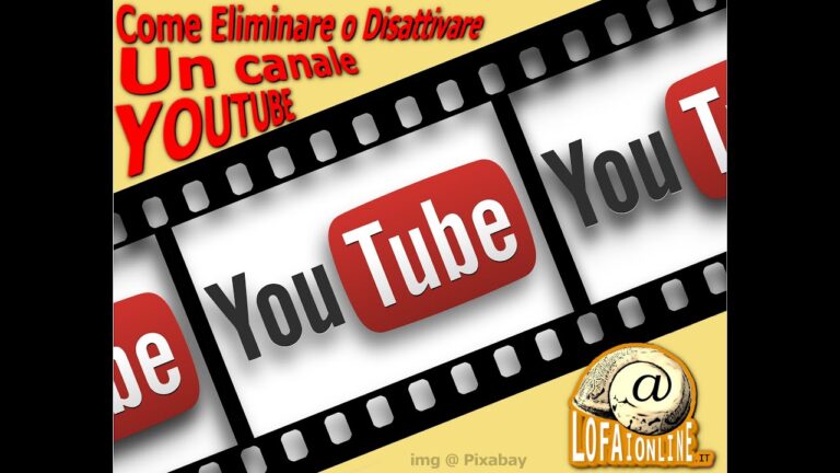 Guida per cancellare un canale YouTube