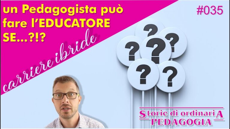 Ruolo e ambiti di insegnamento della laurea in scienze pedagogiche