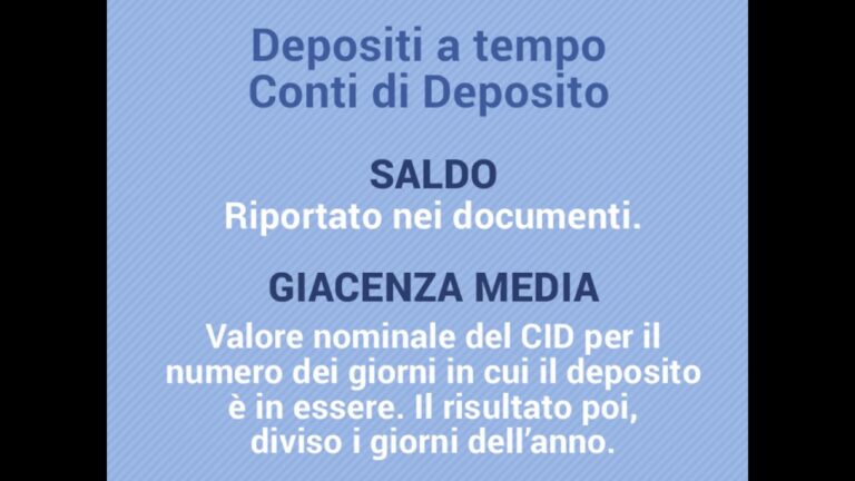 La giacenza media di MPS: ottimizzazione e concisione
