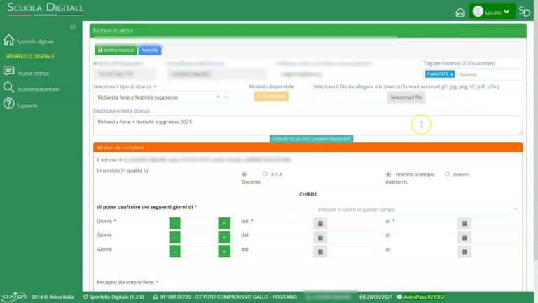 Modello di richiesta ferie e permessi in Word: Fac simile ottimizzato