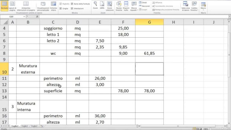Come creare un modello di computo metrico con Excel