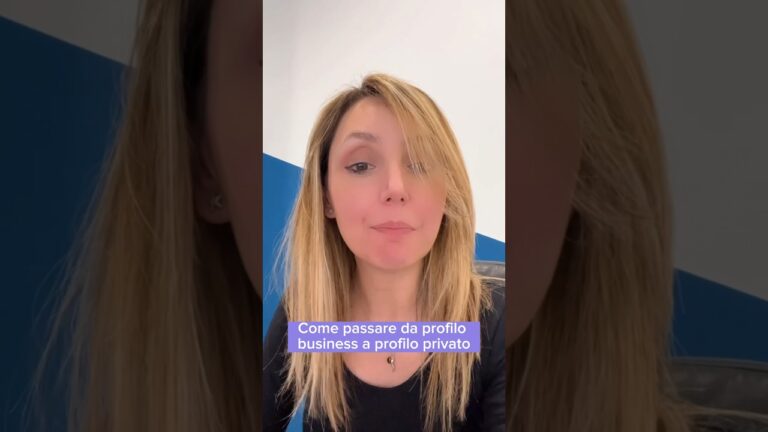 Passaggio da Account Business a Account Personale su Instagram
