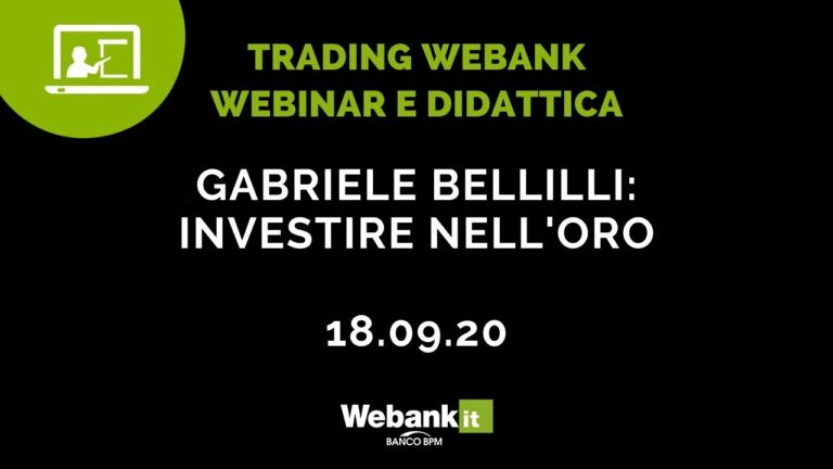 Andamento dell’oro negli ultimi 20 anni