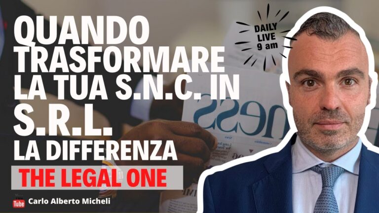 Trasformazione da SNC a SRLS: Guida Completa
