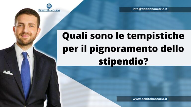Pignoramento stipendio: tempi e procedura