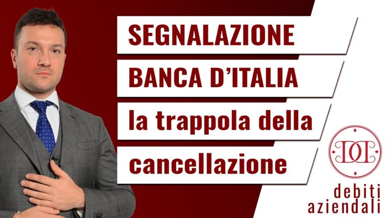 Cancellazione Banca d’Italia: Guida alla Liberatoria