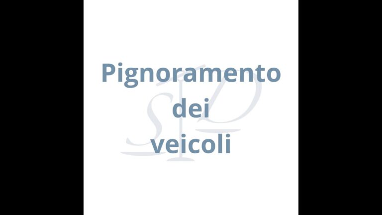 Pignoramento Auto: Guida Completa