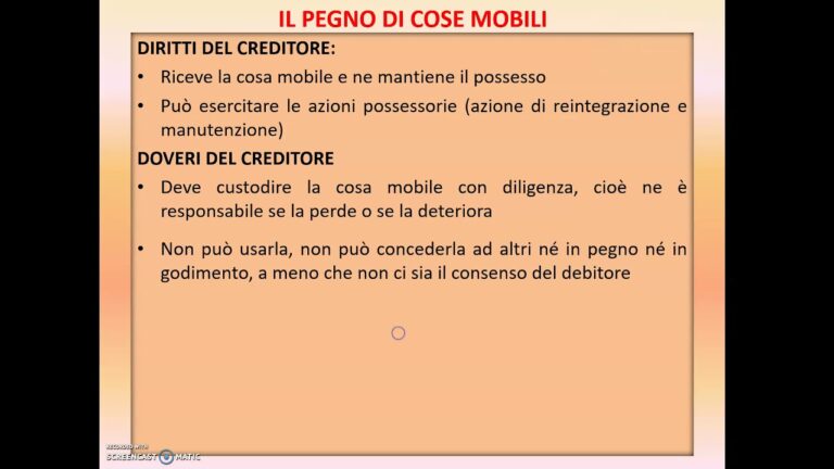 Pagare il Pegno: Significato e Utilizzo