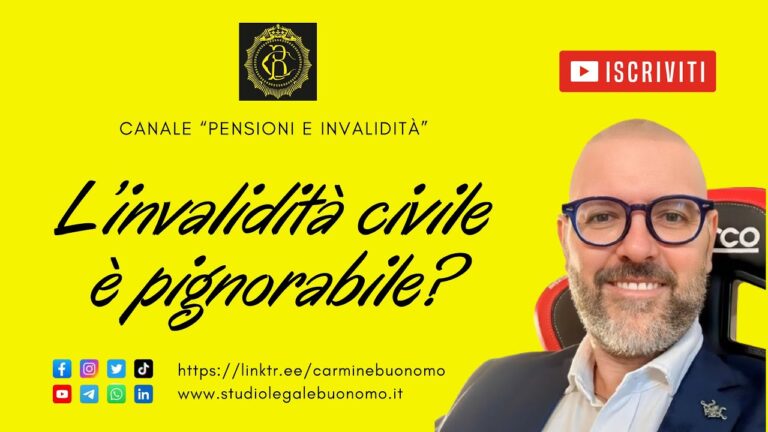 Pignorabilit&agrave; della pensione di invalidit&agrave;: tutto ci&ograve; che devi sapere