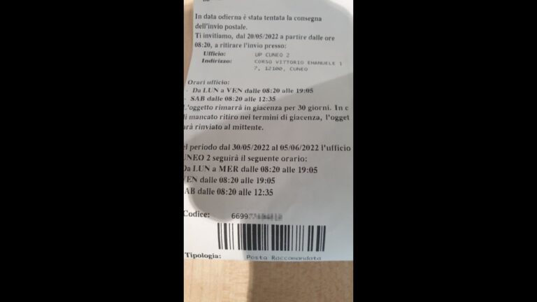 Guida rapida al codice 669 della raccomandata