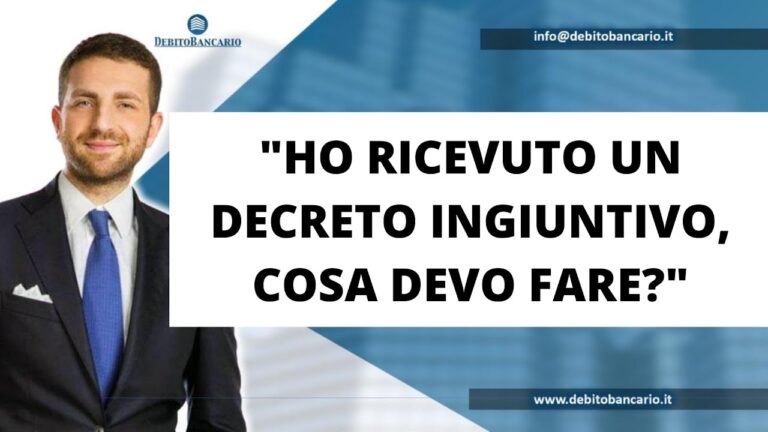 Cosa Fare Dopo Aver Ricevuto un Decreto Ingiuntivo